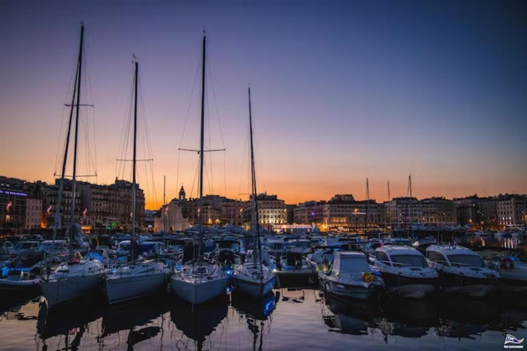Vue Mer Le Panoramique Vieux-Port De Marseille Marselha Exterior foto